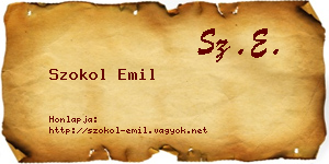 Szokol Emil névjegykártya